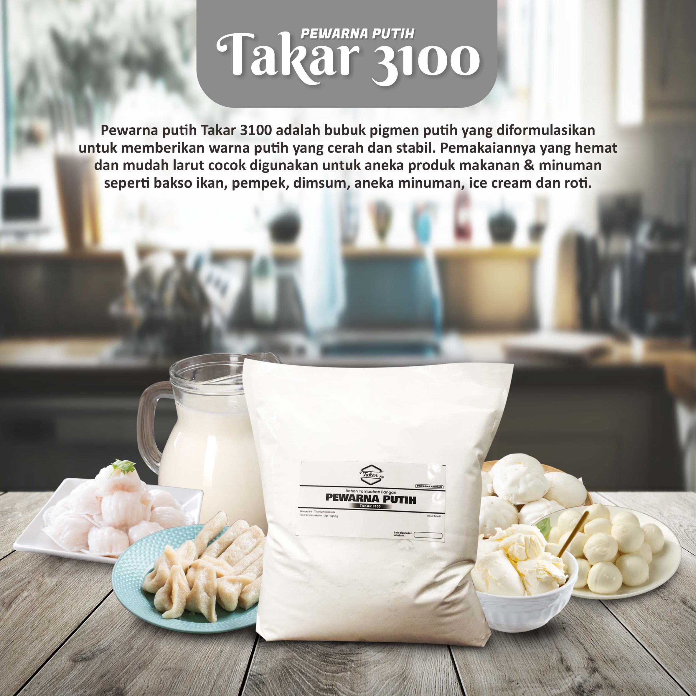 Pewarna putih takar 3100
